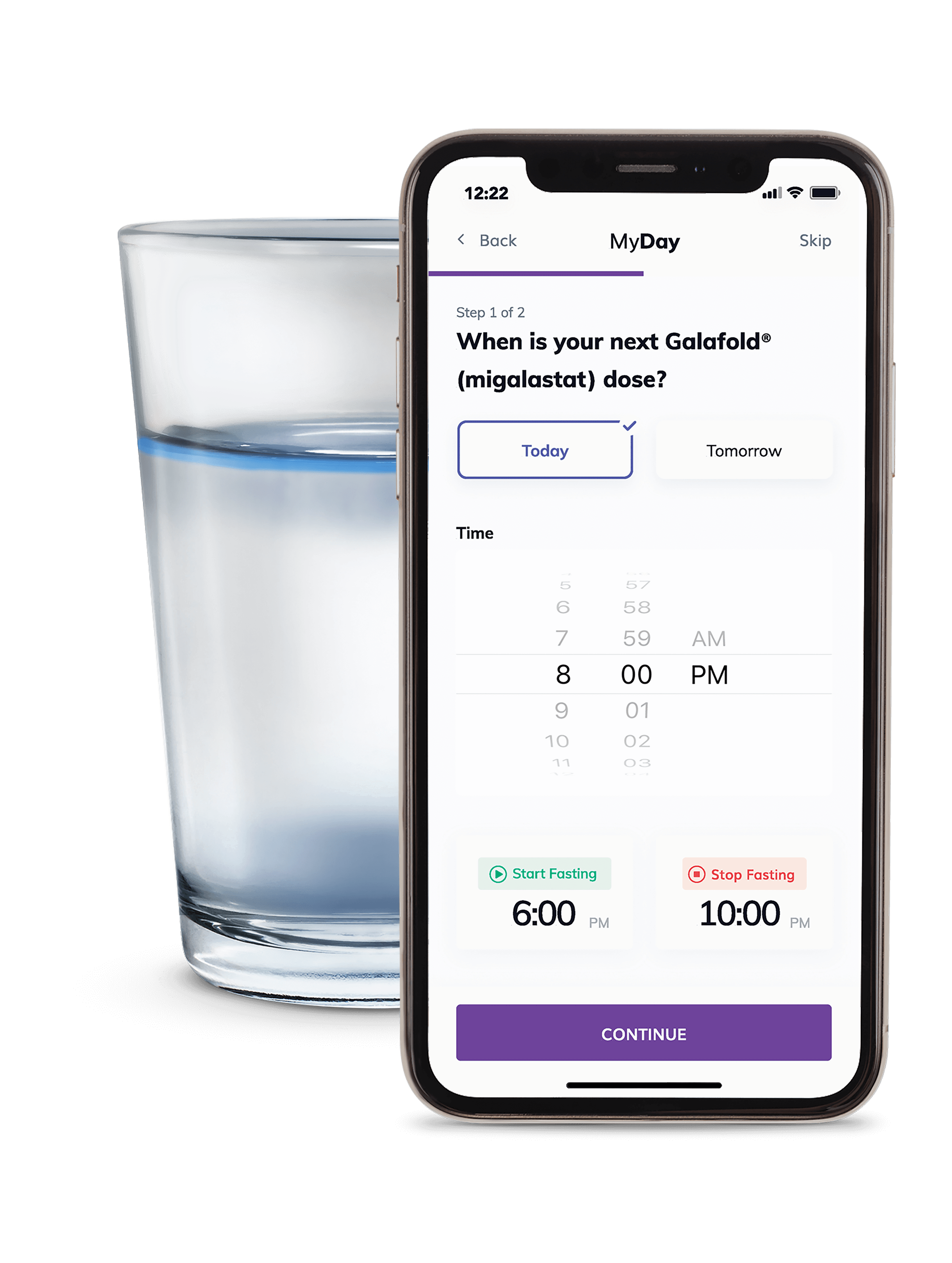 Galafold My Day App | Phone Clear Liquids