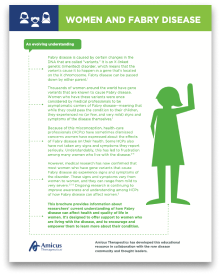 Women and Fabry Brochure